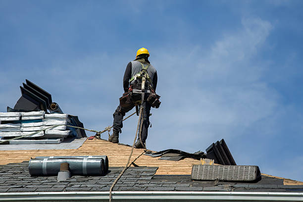 Professional Gutter Installation technician working in Ottsville, PA